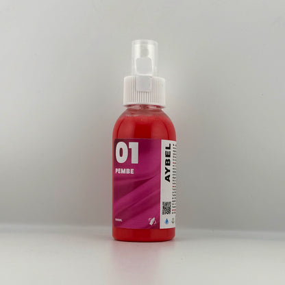 Pink tekstilfarvespray