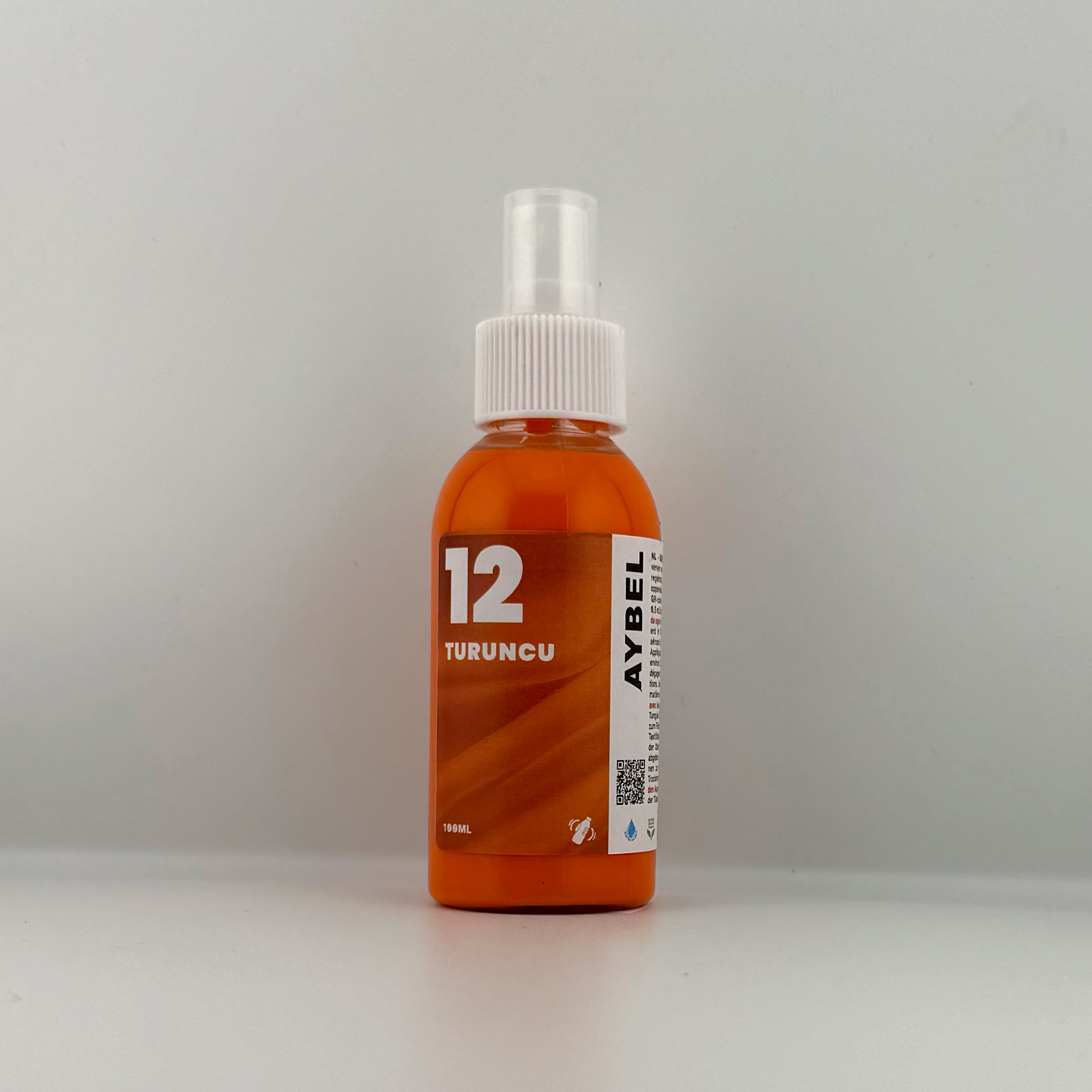 Narancssárga textilfesték spray