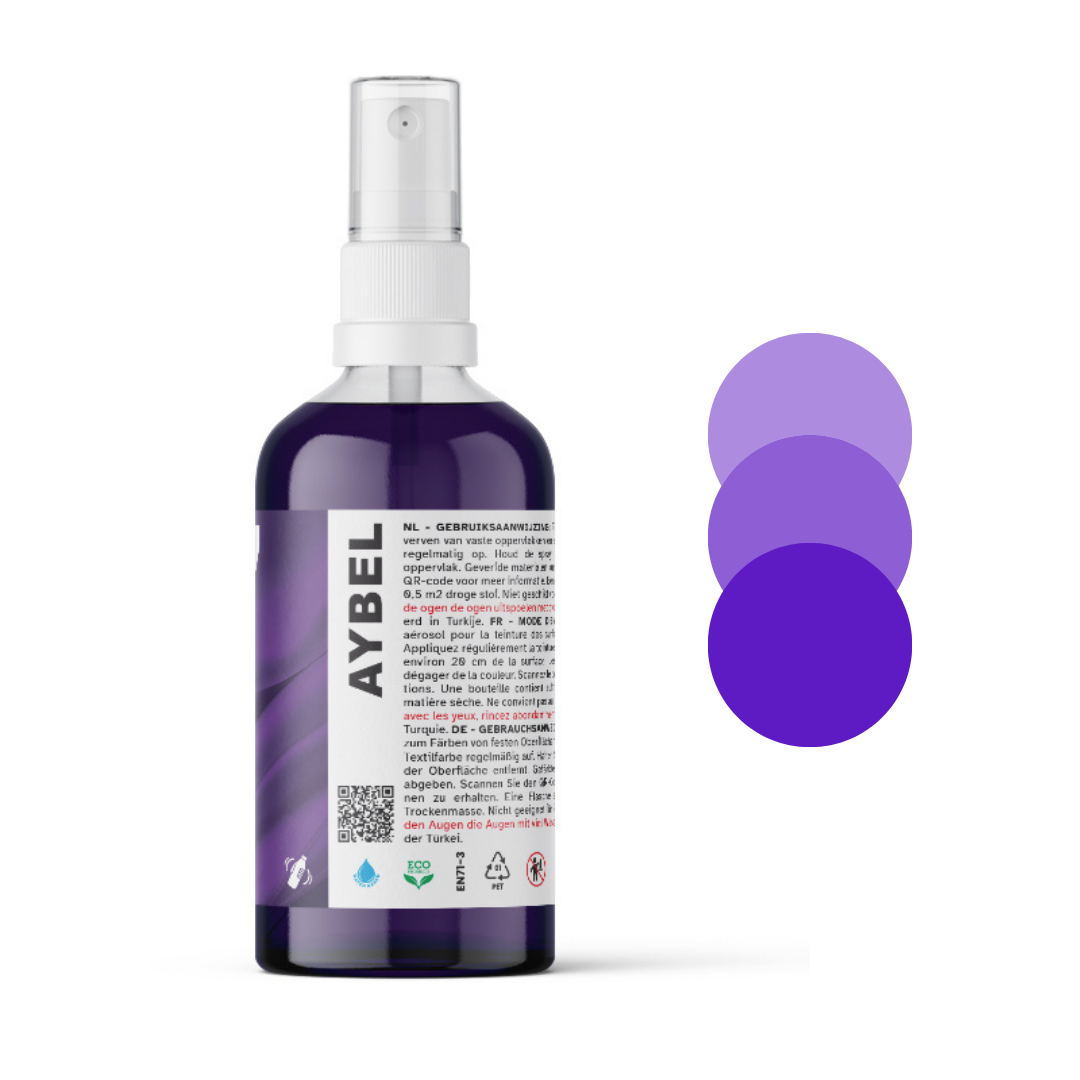 Spray Tintura per tessuti Viola Scuro